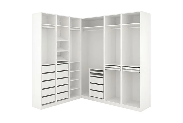 Modern Walk In Wardrobe With Drawers